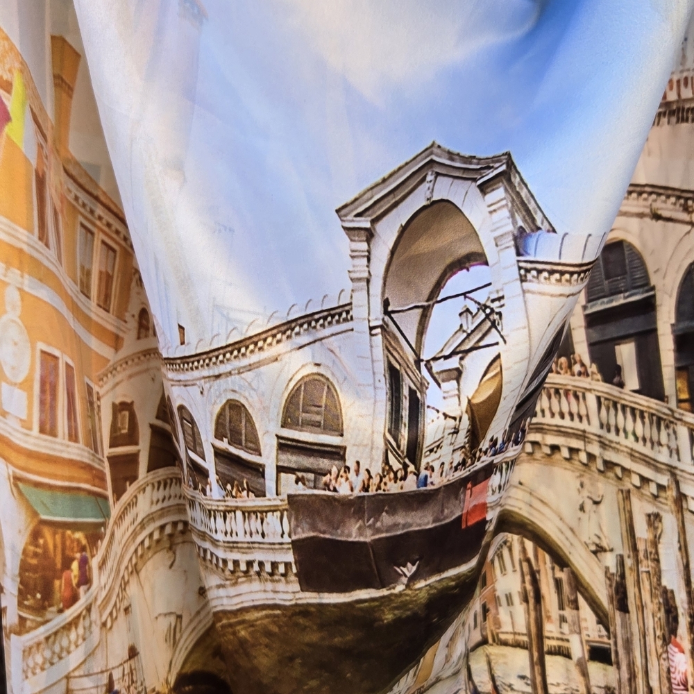 Venice Silk Blend Scarf Large - Picture 5 of 9